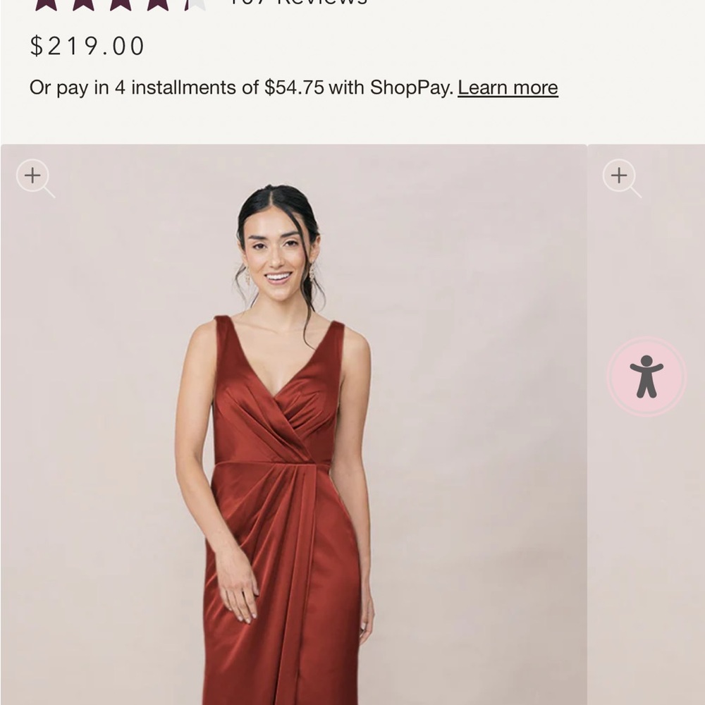 Revelry Terracotta Rust Bridesmaid Dress